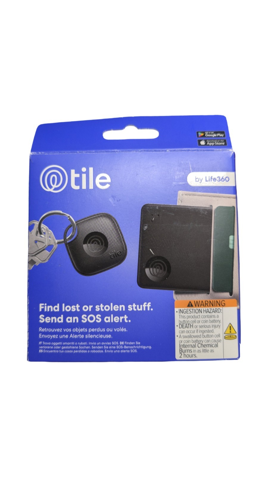 V9-U Tile Mate + Tile Slim by Life360 Bluetooth Tracker Bundle Open Box Tested