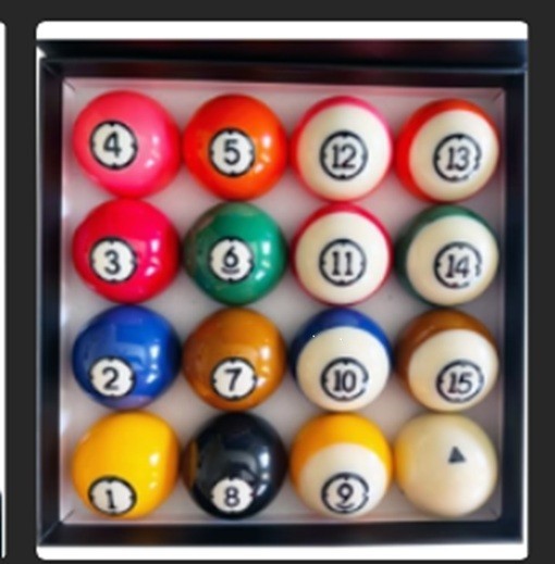 Champion Arcos Pool Ball Kit -Including Pictured Items