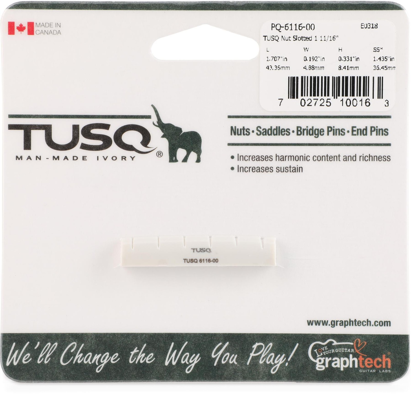 Graph Tech PQ-6116-00 (2-pack) Bundle