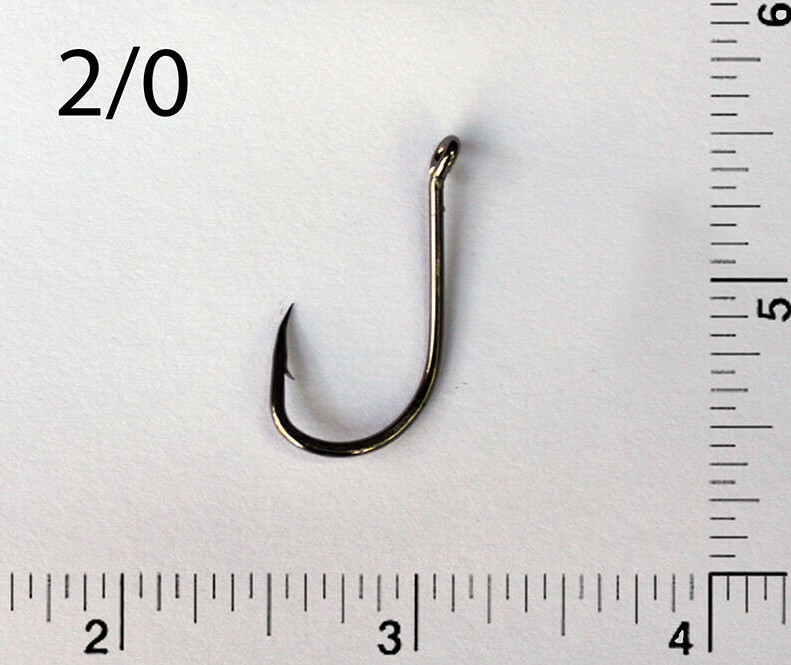 PACK OF 100 Size 2/0 TACKLEWORKS Octopus J Hooks 8299