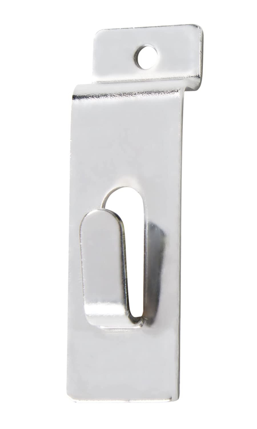 Lot of 25 Notch Hooks Hook Slatwall Slat Wall Picture Frame Photo Hanger Chrome