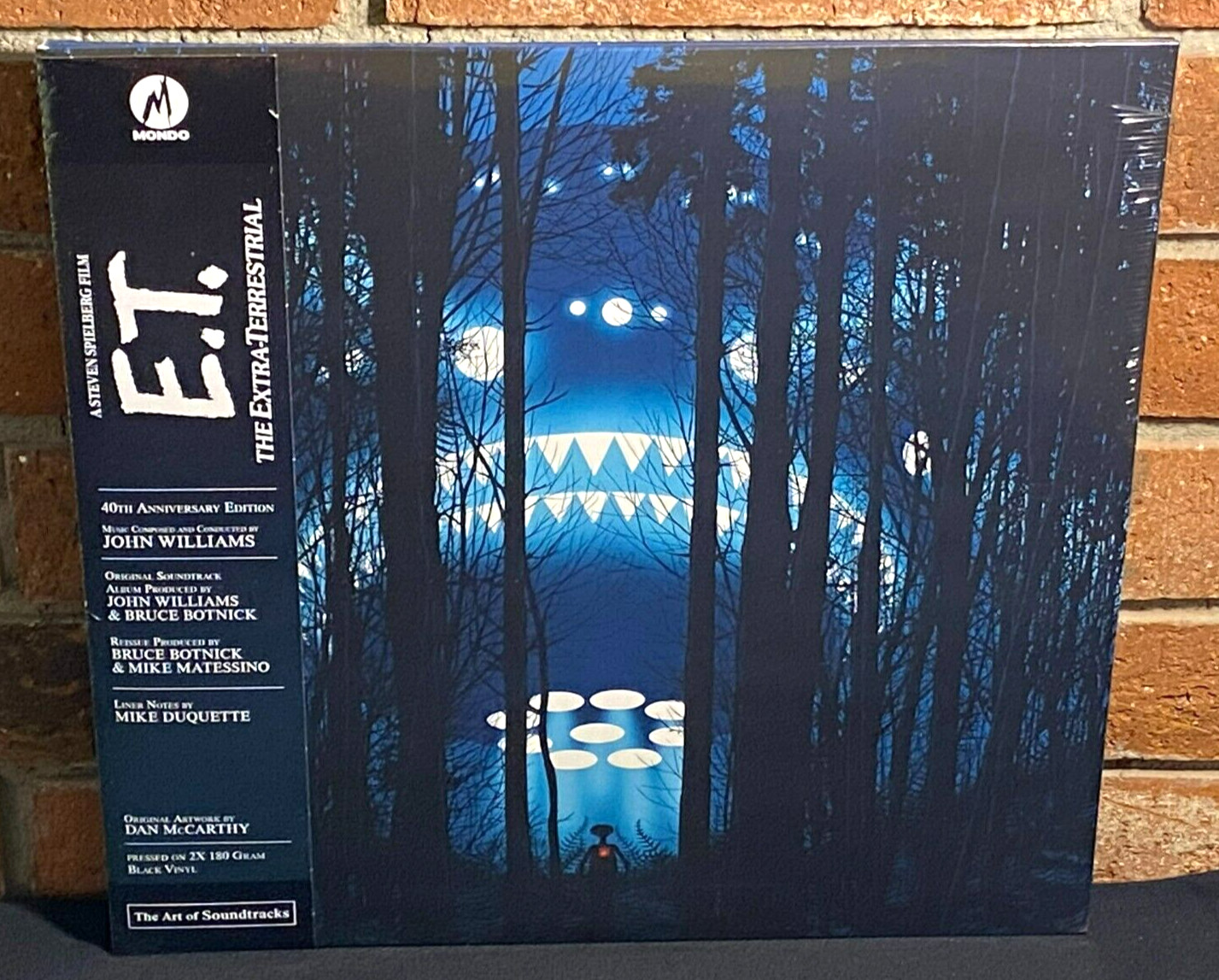 E.T. THE EXTRA TERRESTRIAL - Soundtrack, Ltd 40th Anni 180G 2LP BLACK VINYL New!