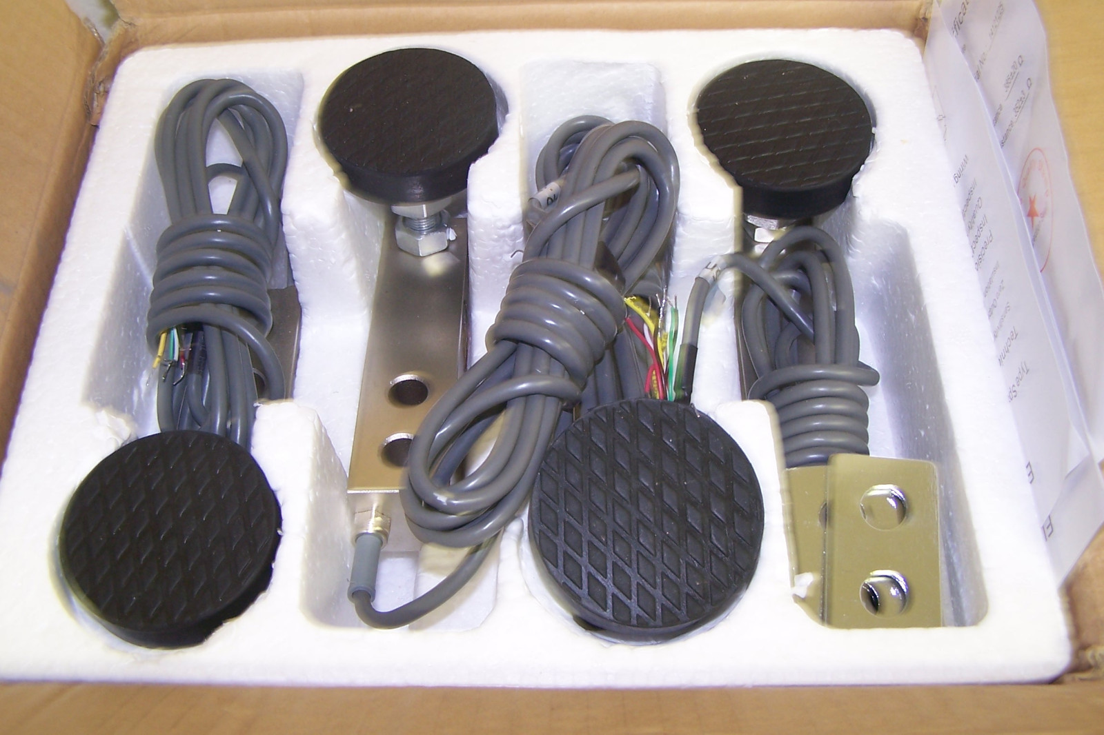 Pack Of  Four Shear Beam Load Cell 2500 LB, Alloy Steel, Foot ,Spacer, NTEP, NEW