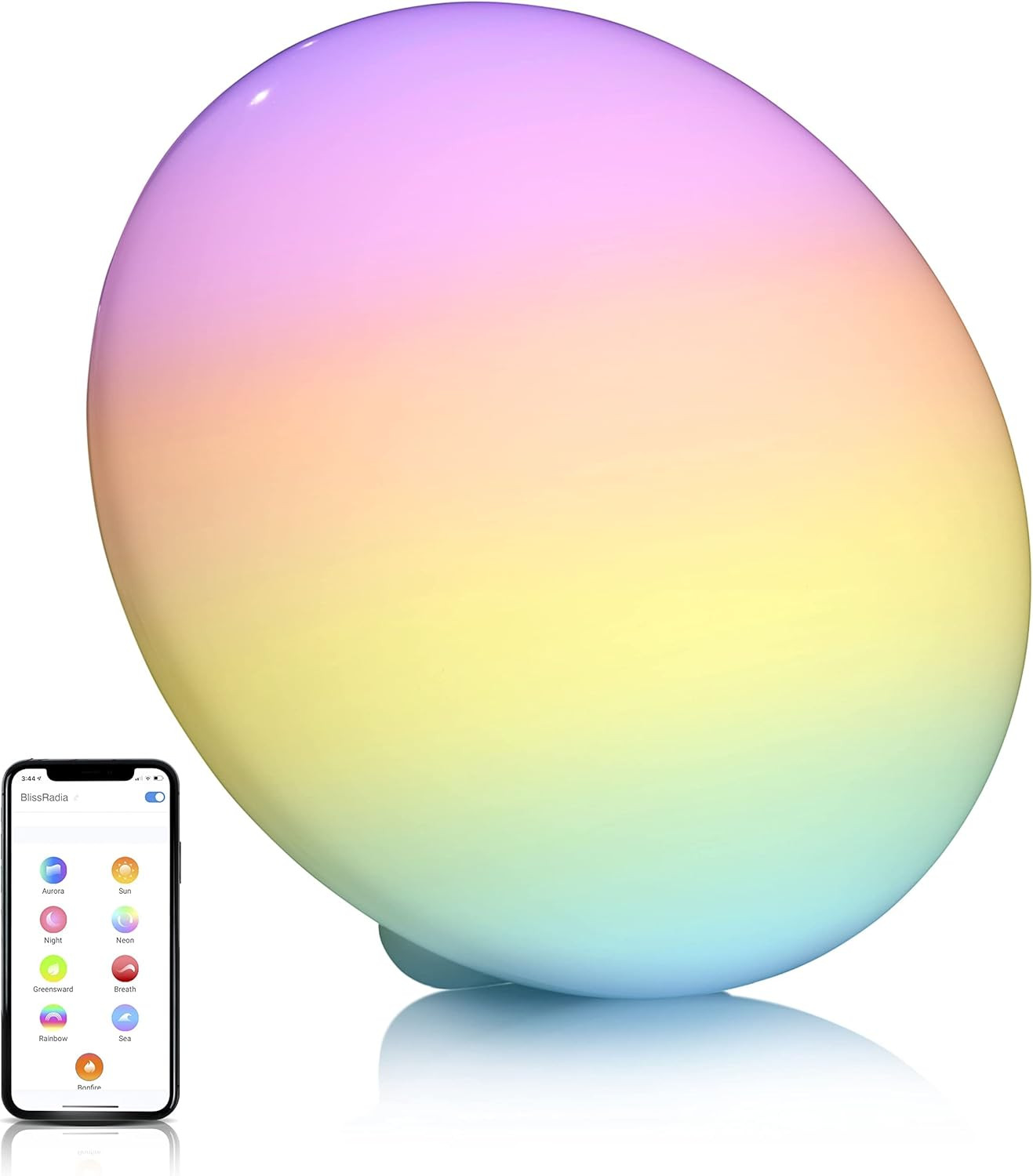 Blissradia - Smart LED Entertainment Lamp and Night Light with 16 Million Colors