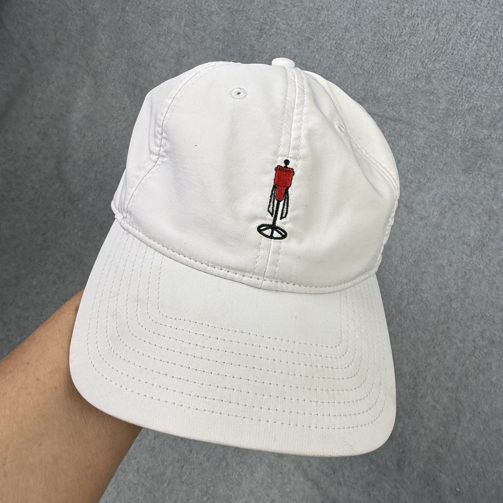 FJ Hat Disc Golf White