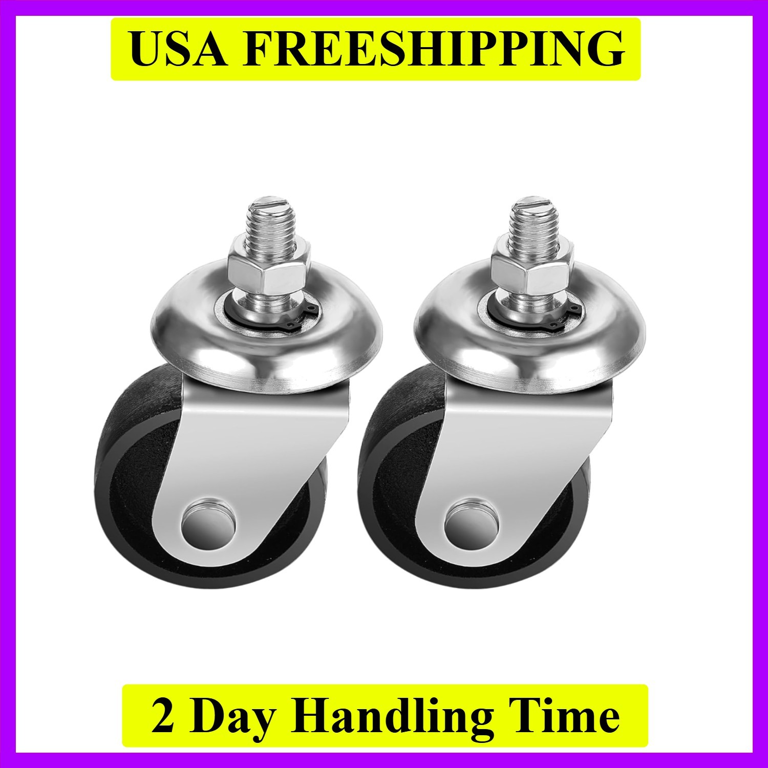 Floor Jack Casters for 3 Ton Floor Jack, Cast Iron Caster Wheels, Floor Jack ...