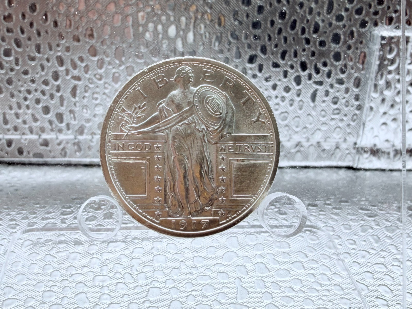 1917 Standing Liberty Quarter Type 1, Mint Luster Gem BU++, Sharp Full Head