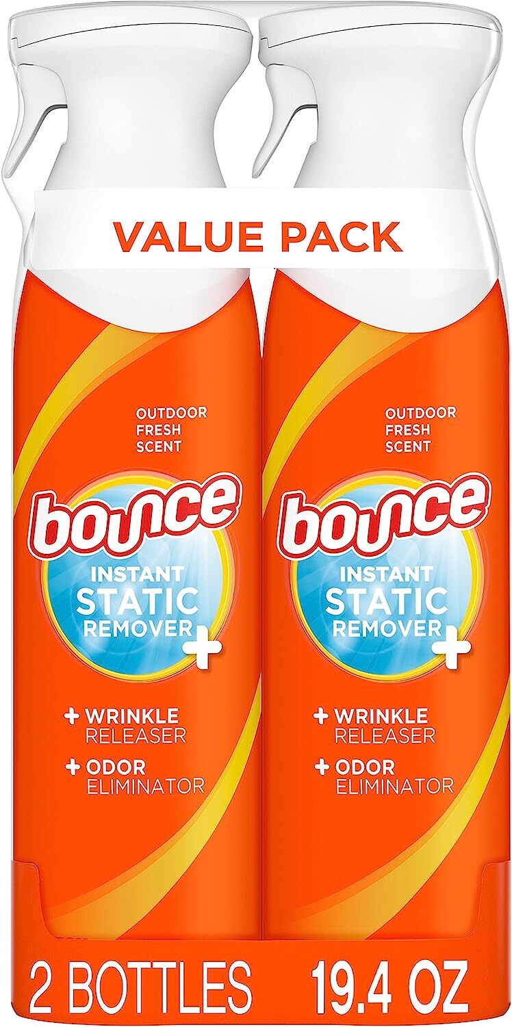 ***NEW Bounce Rapid Touch Up Clothing Spray Wrinkle Static Free X2 Set Lot