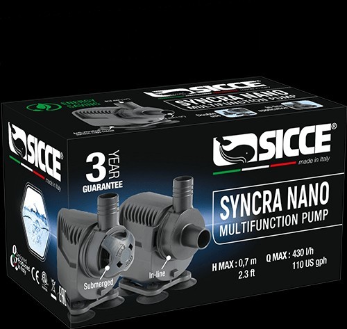 Sicce Syncra Nano 110 GPH  Circulation Aquarium Water Pump