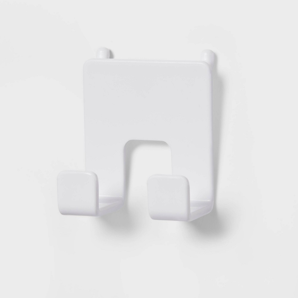 Brightroom Pegboard Double Hooks Adjustable Storage 2 Count Plastic Utility
