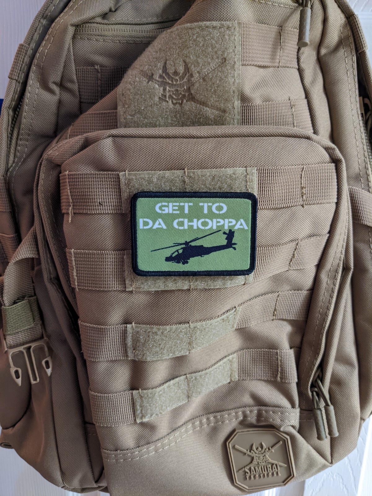 Get to da choppa 2"x3" hook and loop tactical morale patch edc