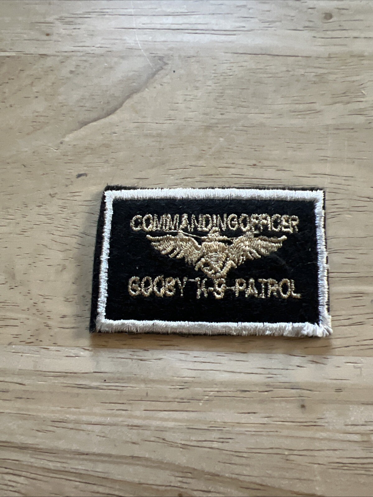 Vintage commanding officer gooby K-9 patrol patch