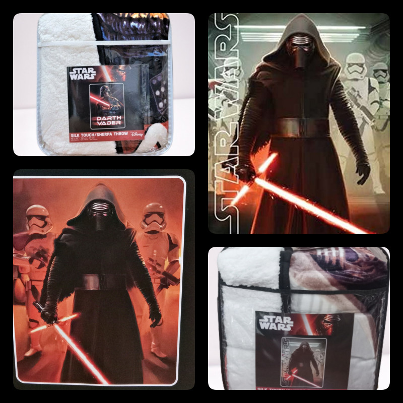 STAR WARS Blanket Sherpa Soft Warm Throw Blanket BABY AND TWIN  NEW