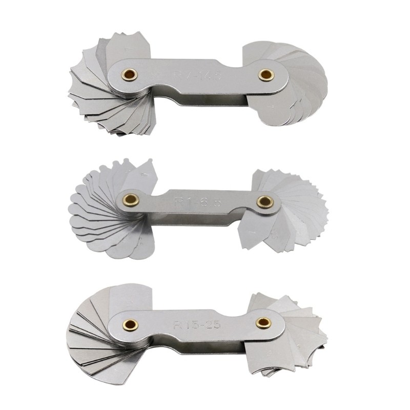 R1-6.5/R7-14.5/R15-25 External Internal Arc Measuring Tool Radius- Fillet-Gauge