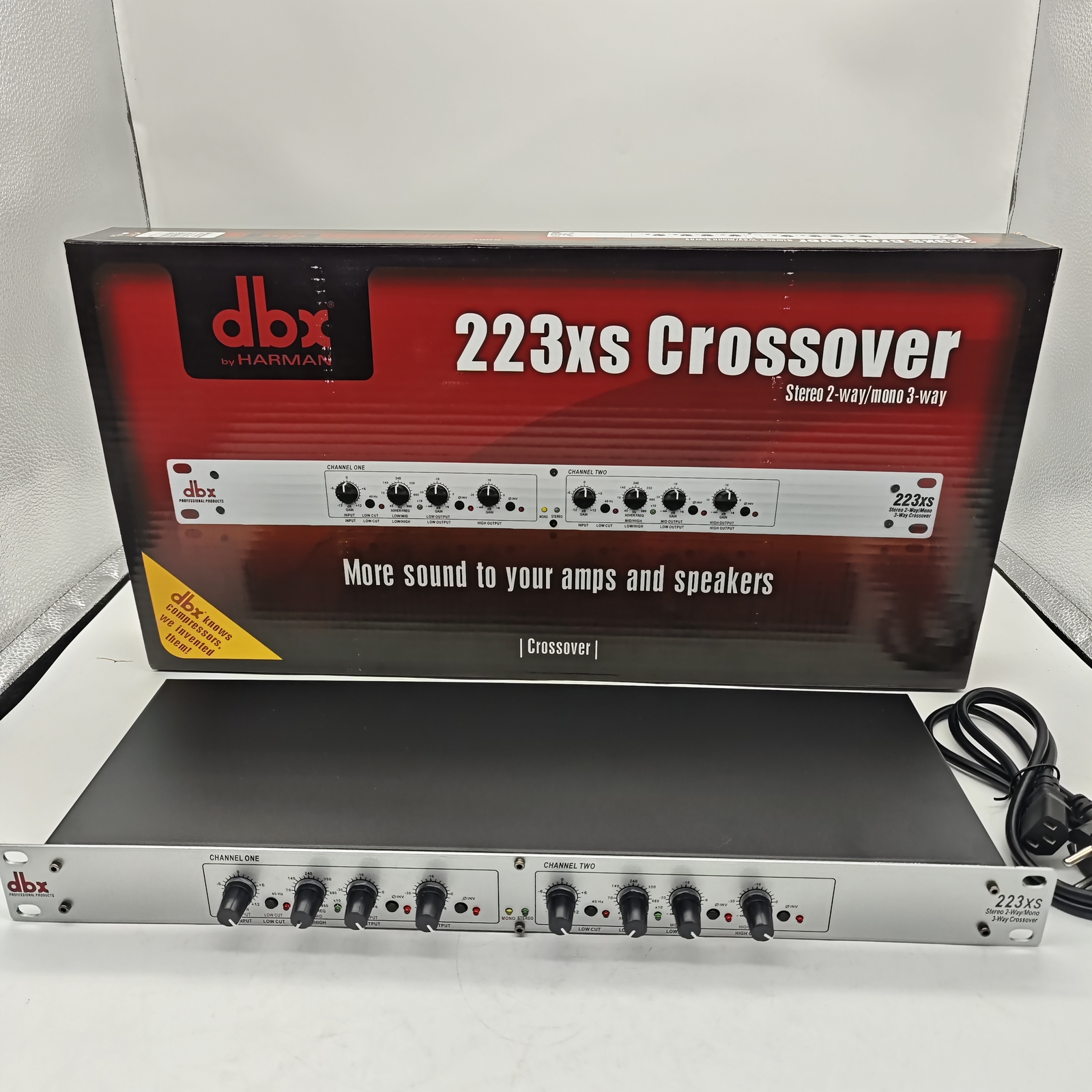 DBX By Harman 223xs Crossover Stereo 2-Way / Mono 3-Way in Box w/ Manual US