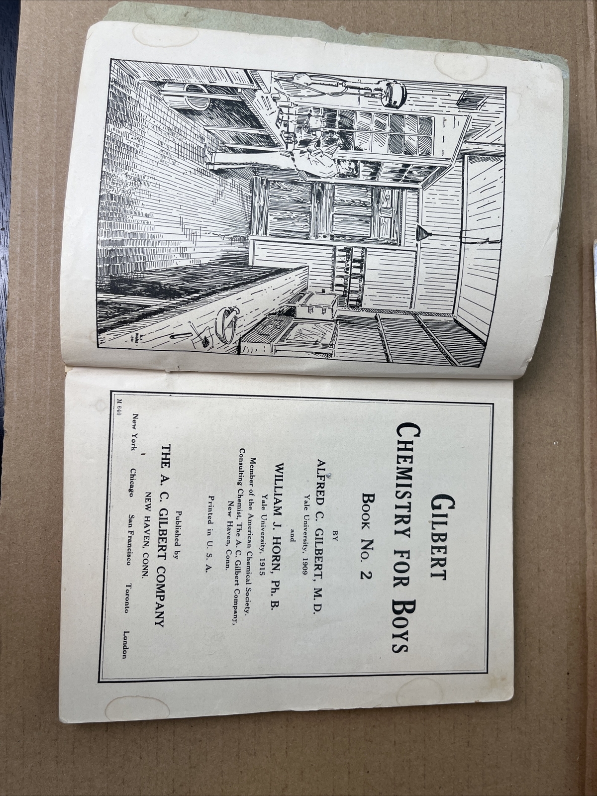 Lot 4 Gilbert Chemistry Books - OLD