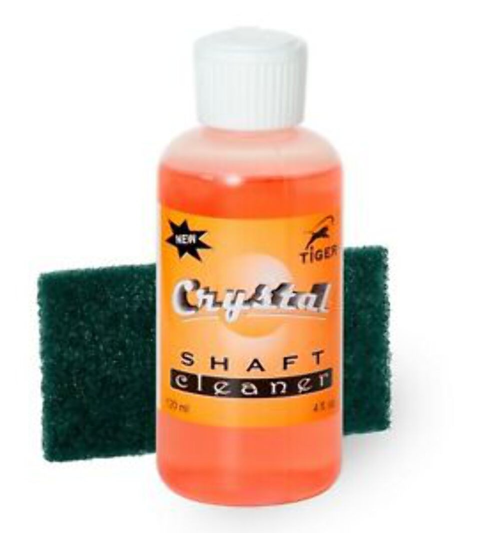 Tiger Crystal Pool Cue Shaft Cleaner 4 oz w/Scotch Brite Pad