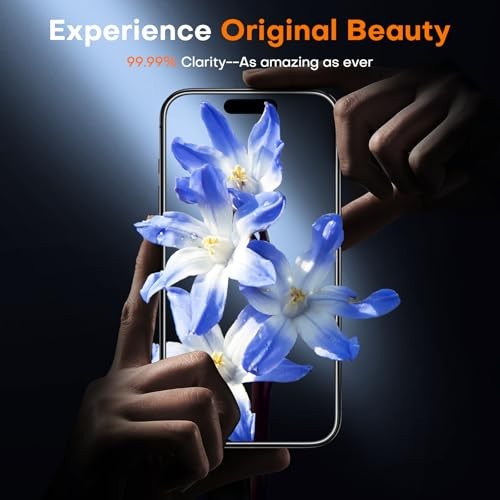 for Screen Protector, Full Coverage 9H Hardness Easy iPhone 16 Clear