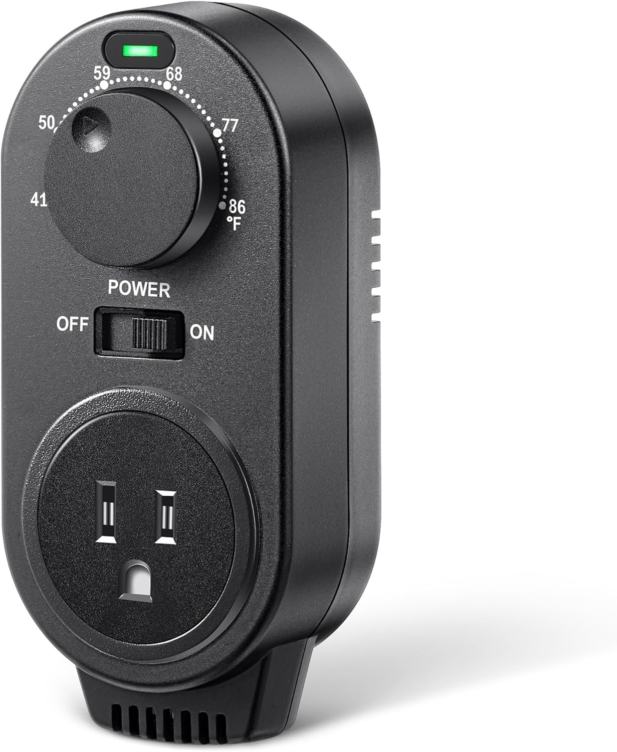 Adjustable Thermostat Plug in Heating and Cooling Thermostat Controlled Outlet