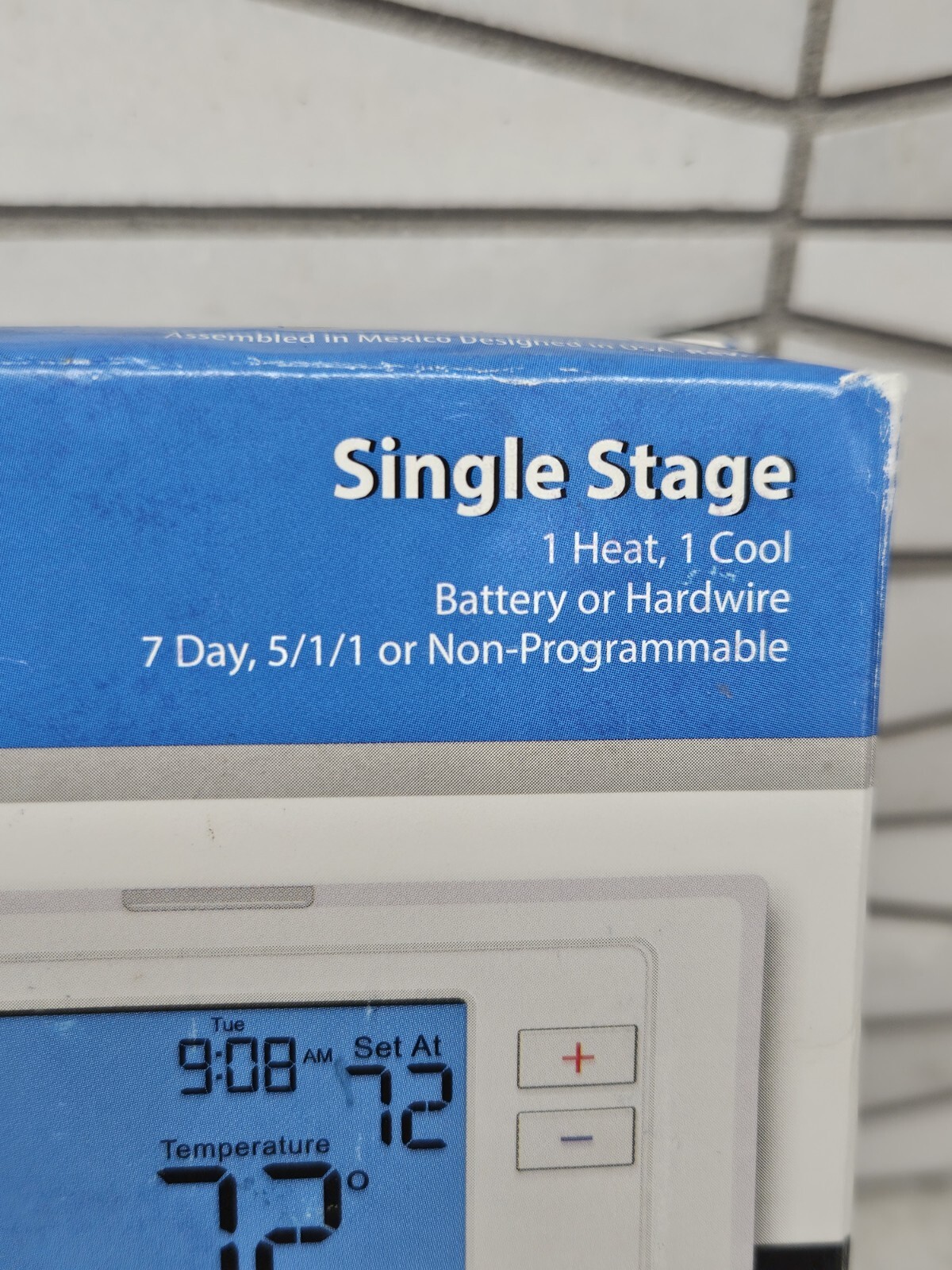 PRO1 T705 Single Stage Programmable Digital Thermostat New Open Box