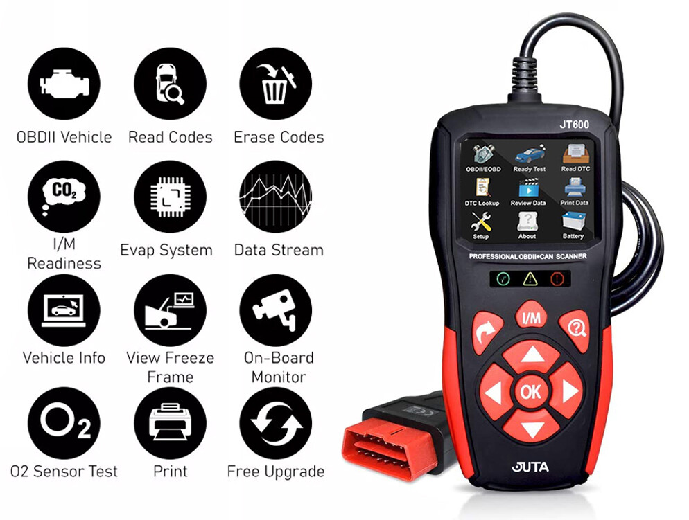 Promotion JT600 OBD2 Code Reader Automotive Tools Fault Diagnostic OBDII Scanner