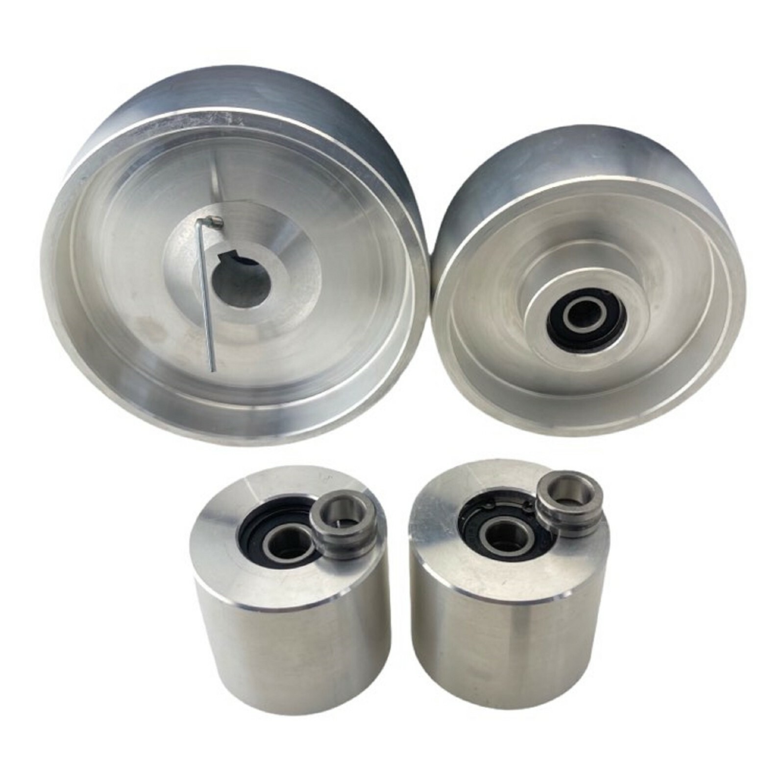 Belt Grinder Wheel Set 6'' Inch Drive with 7/8" Bore 5" Track 2.5" Idler
