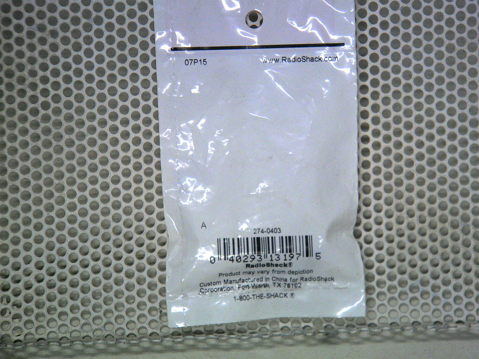 Half Inch Blue-Capped Insert Control Knob