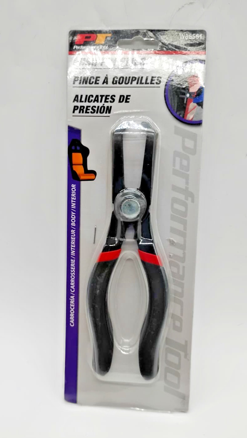 Performance Tool W86561 Angled Push Pin Pliers for Honda Toyota GM