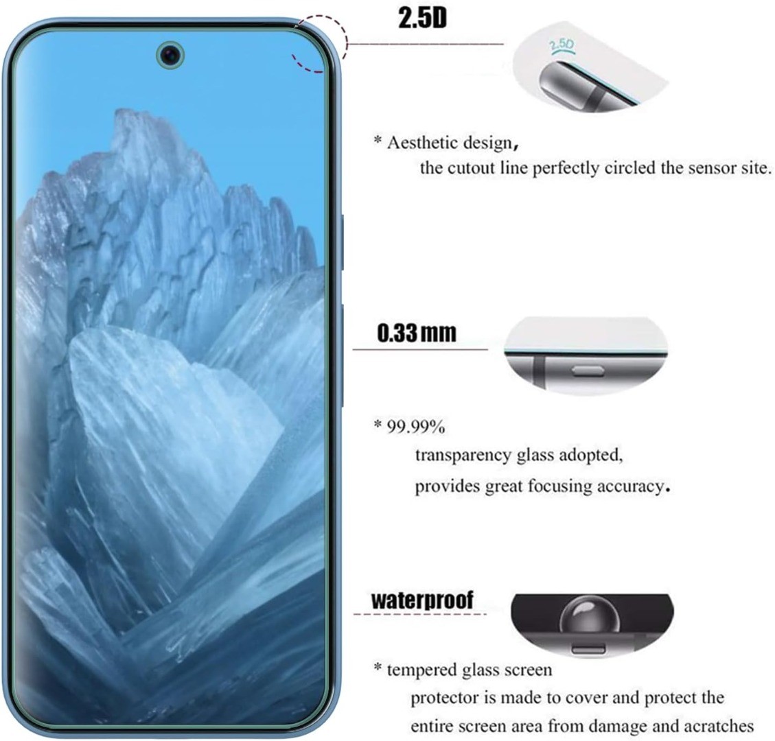 For Google Pixel 9A Gorilla Clear Tempered Glass Screen Guard TOUGH Protector