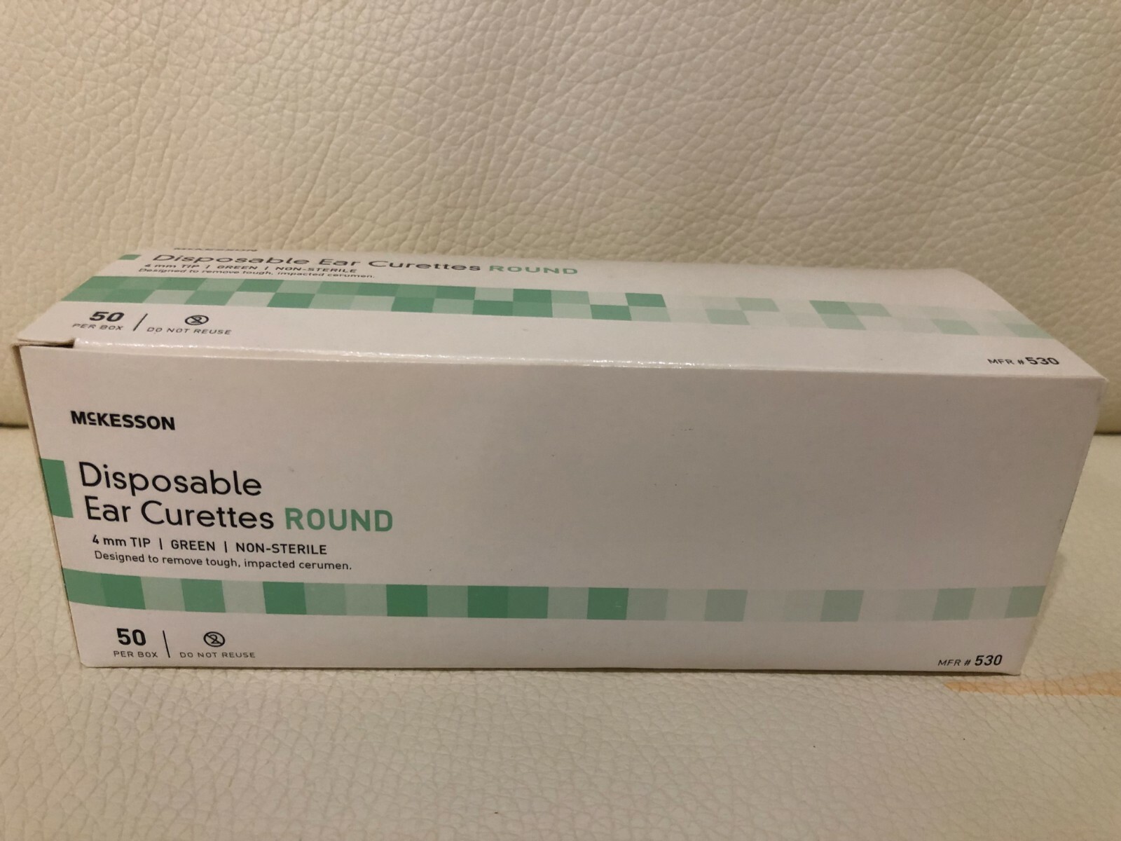 McKesson Disposable Ear Curette, 4 mm, Round, Box of 50,