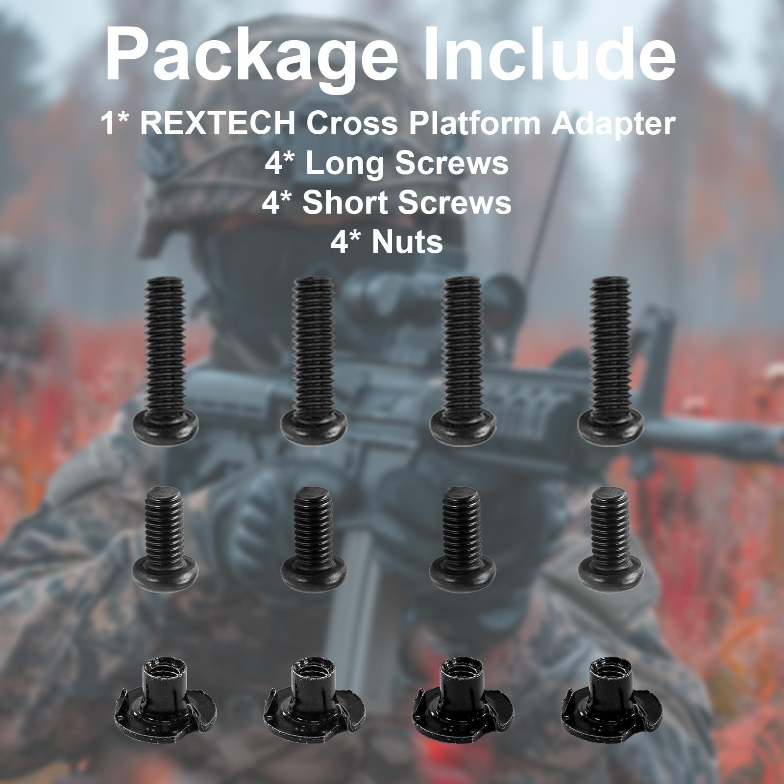 REXTECH Cross Platform Adapter for Blackhawk and Safariland Holster Black