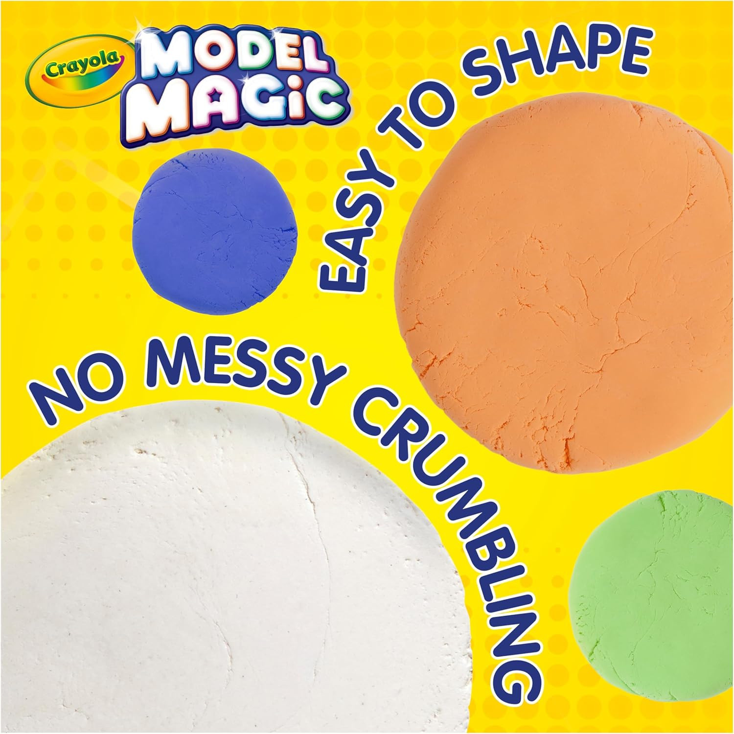 Crayola Model Magic White 4-Pack - Air-Dry Modeling Clay for Kids
