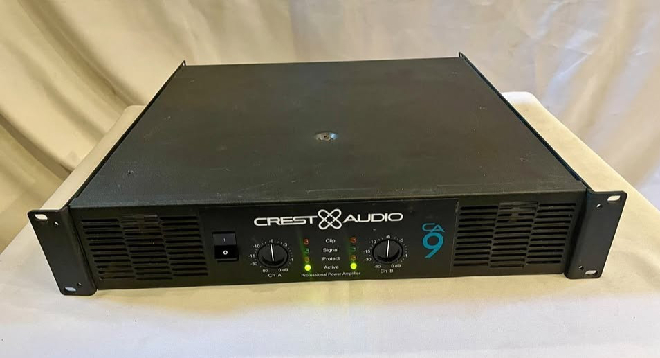 Crest Audio CA9 2-Channel Power Amplifier- Excellent Shape- Tested With Video