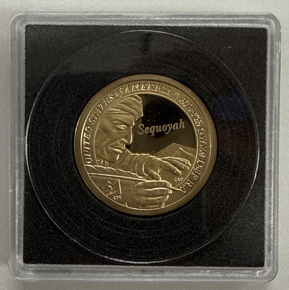 2017-S Proof Sacagawea Sequoyah Golden Dollar