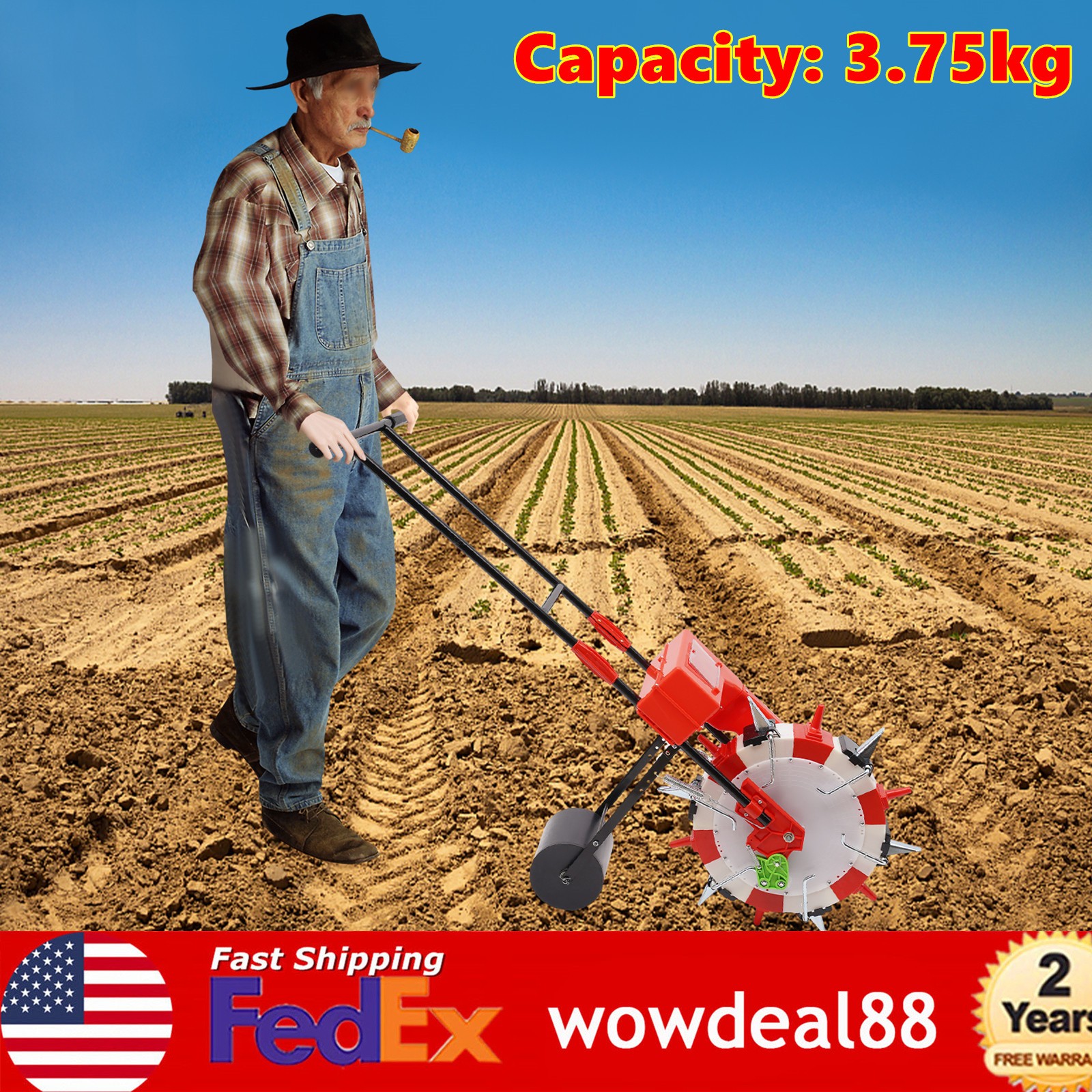 Garden Hand Manual Seeder Row Planter Sowing Vegetable Seeds SALE!