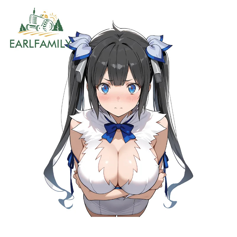 EARLFAMILY Hestia Huge Boobs Car Stickers Humorous DIY Custom Printing Decals