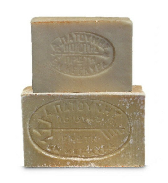 Patounis VEGAN Greek Green Olive & Olive Oil Soap No additives (2 bars)