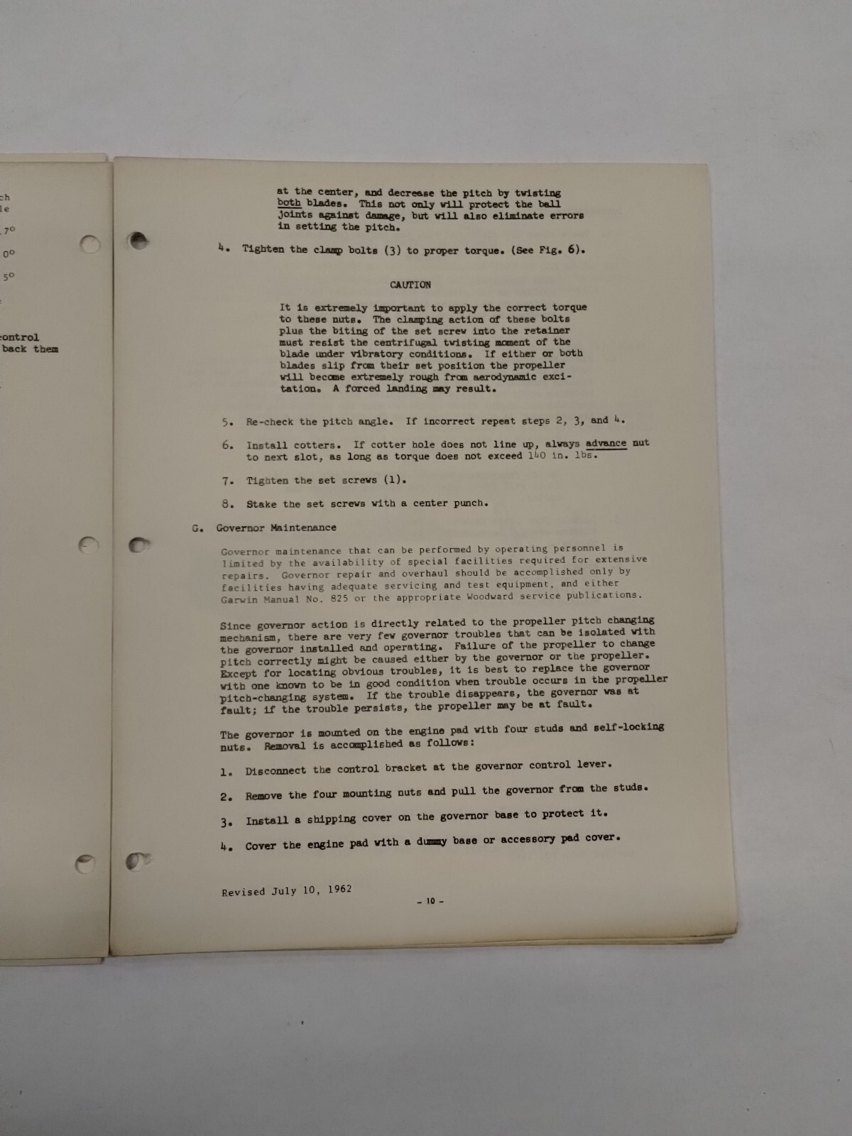 Flottorp Propellers Inspection & Maintenance & Overhaul Manual-Original
