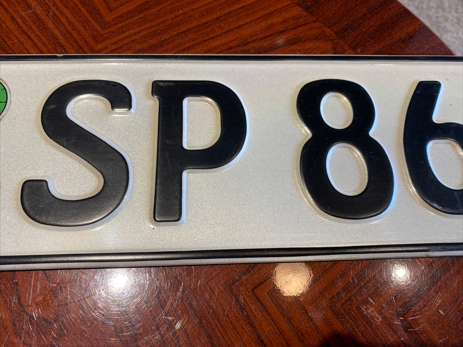 European License Plate