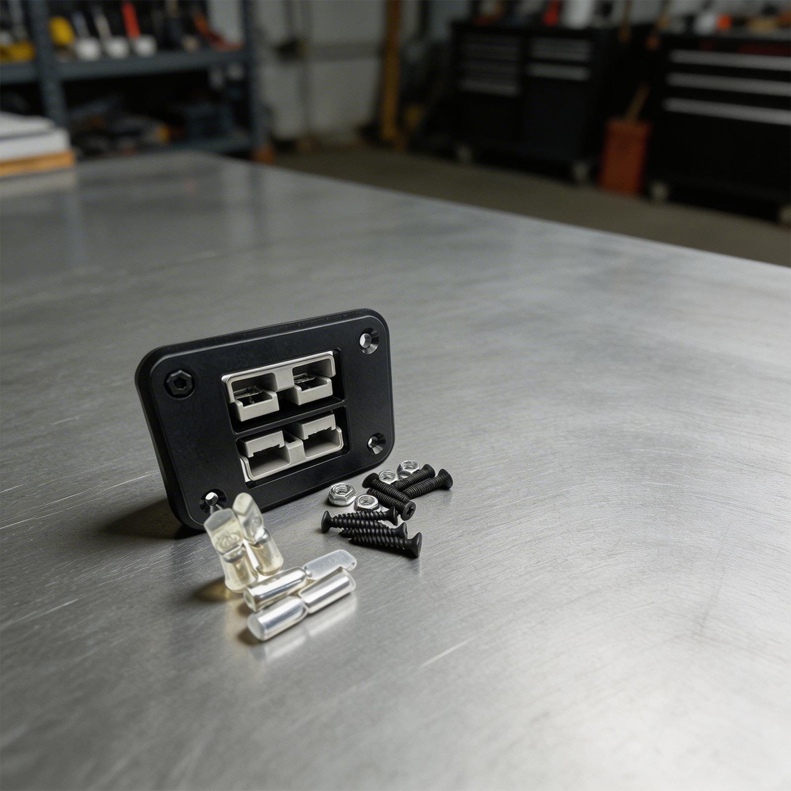 50A EV Charging Connector with Fixed Bracket Installation and Silicone Cover