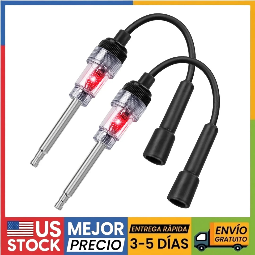 Probador De Bobinas Automotriz Encendido 6V - 12V Probar Para Chispa Todo Motor+
