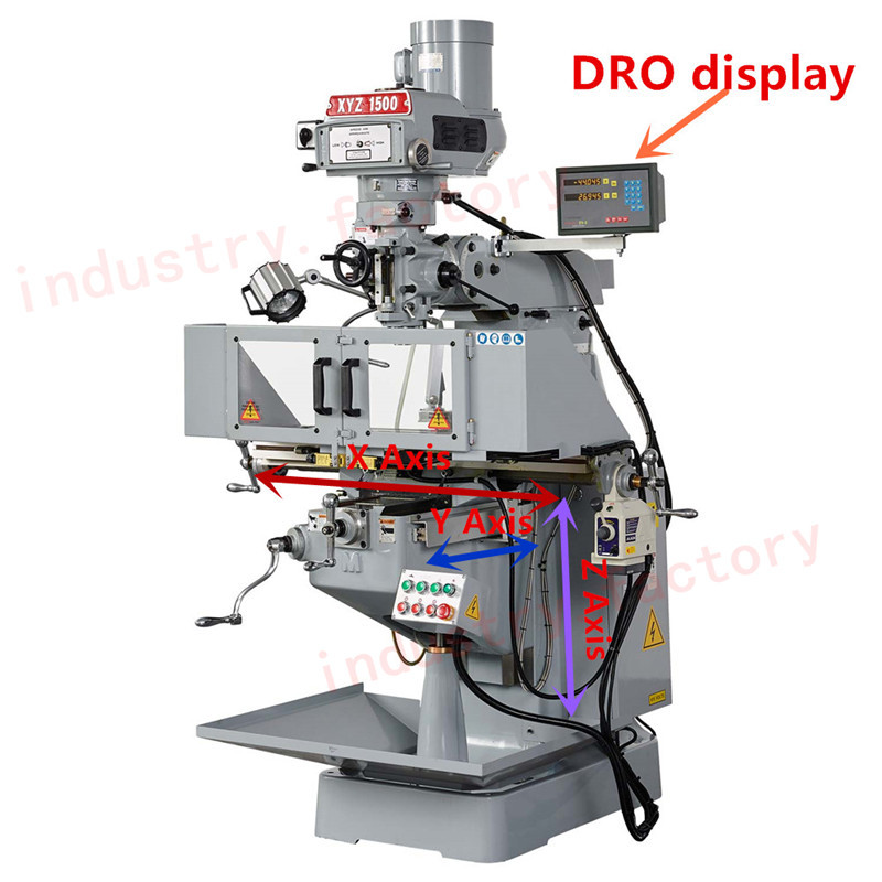 2Axis Digital Readout Linear Scale DRO Display 500&650mm Milling Lathe Encoder
