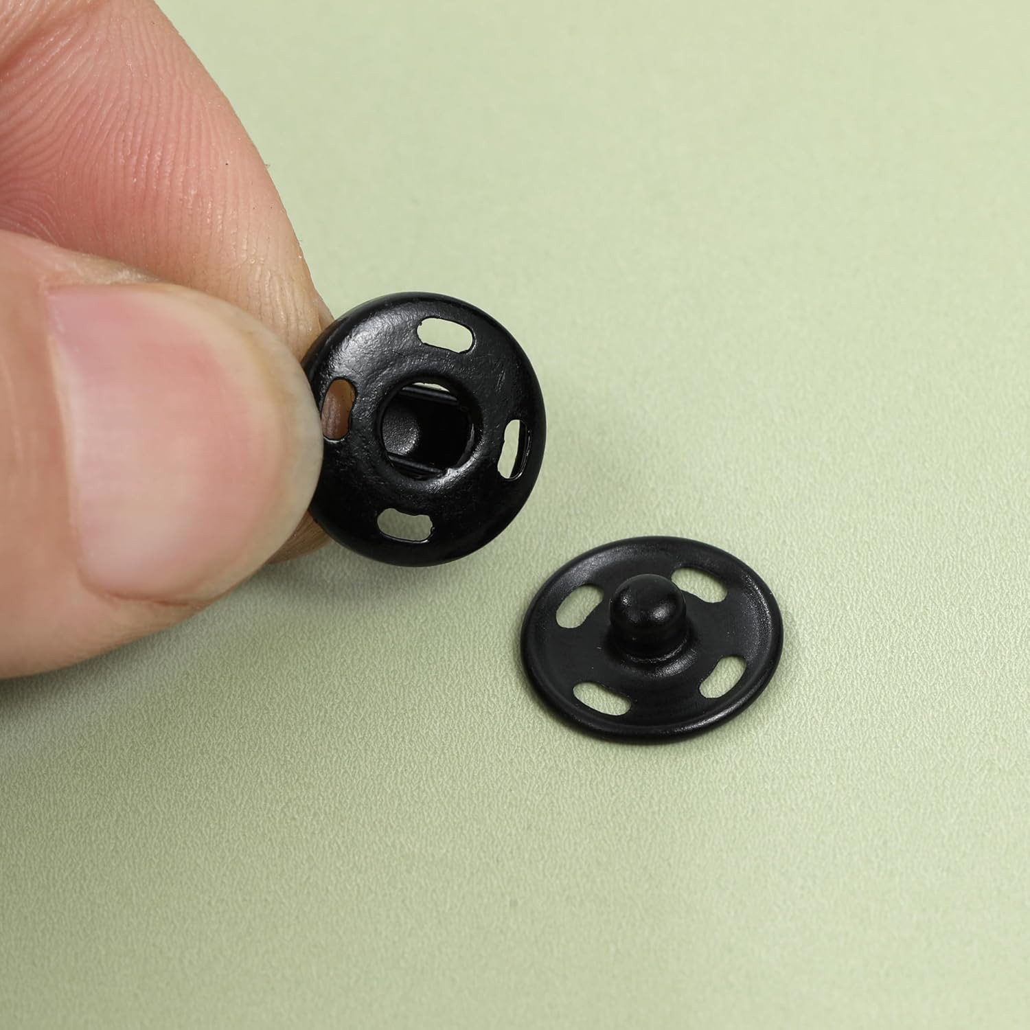 180PCS Hook and Eye Sewing Kit with Garment Buttons, Black