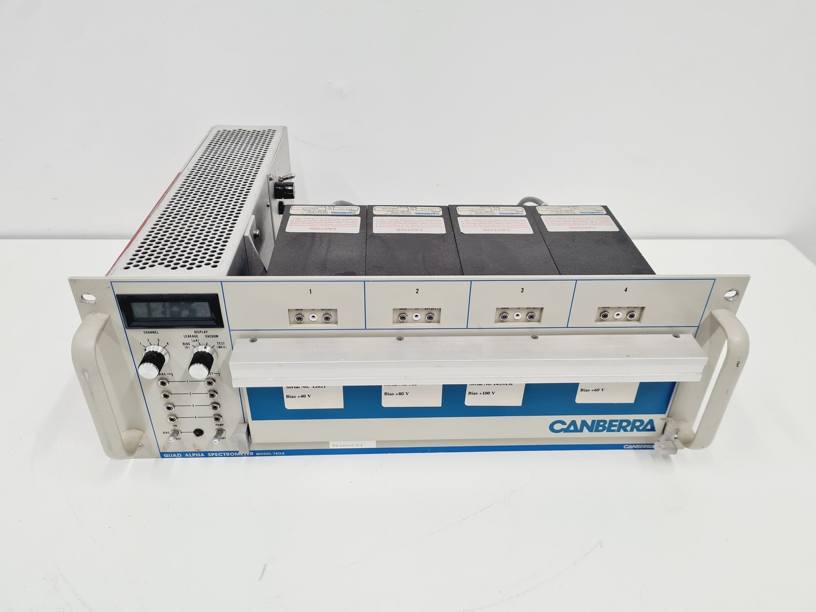 Canberra 7404 Alpha Spectrometer - 4 × 7404-01 Modules