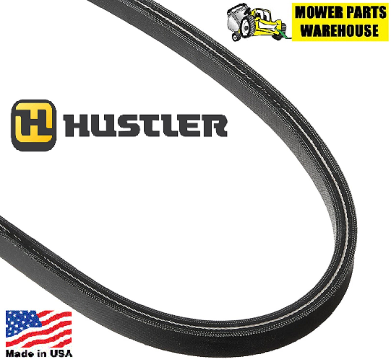 NEW REPL HUSTLER MOWER 607400 603907 DRIVE BELT RAPTOR LIMITED SD SDX MADE IN US