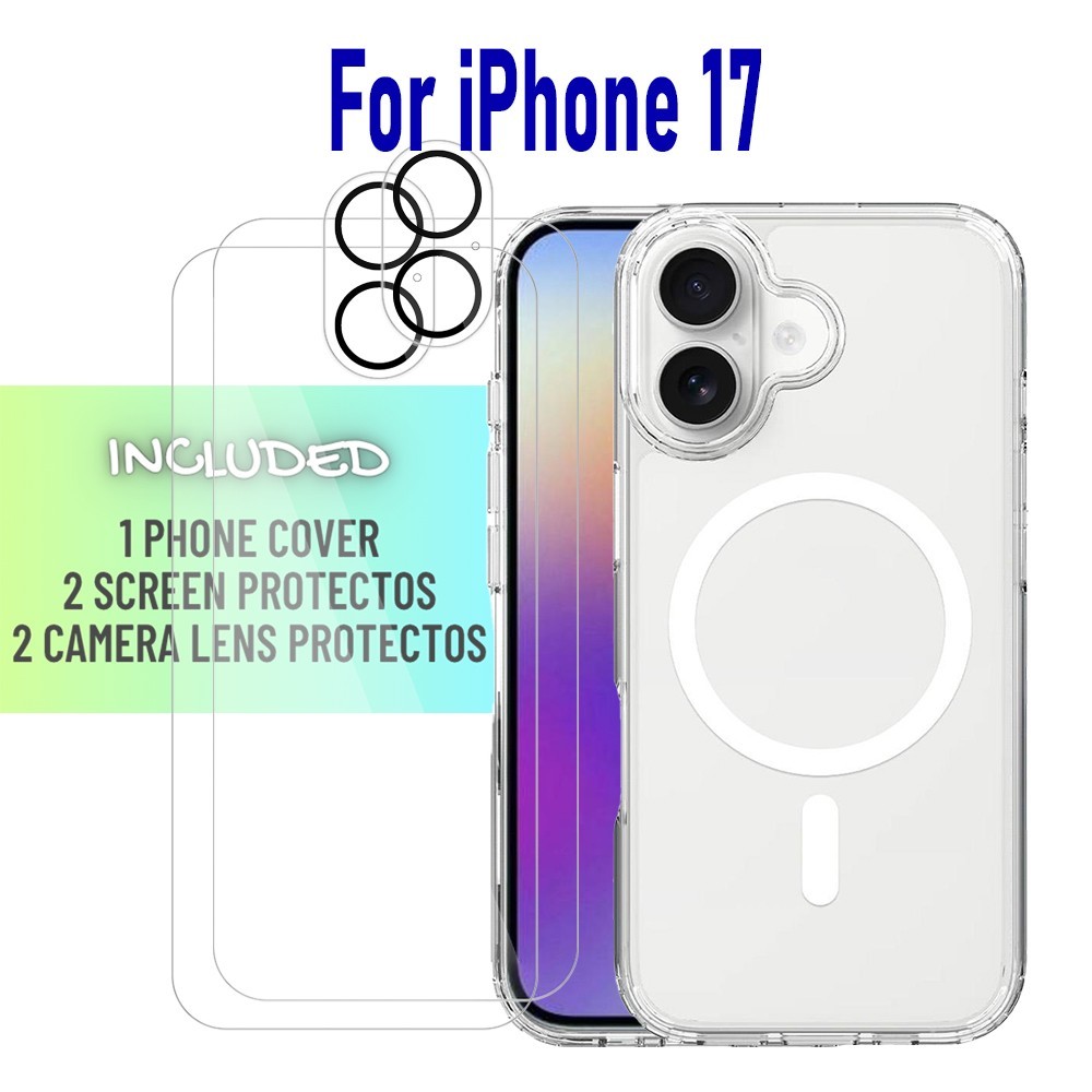 For Apple iPhone 17 Safe Clear Case screen and lens protector