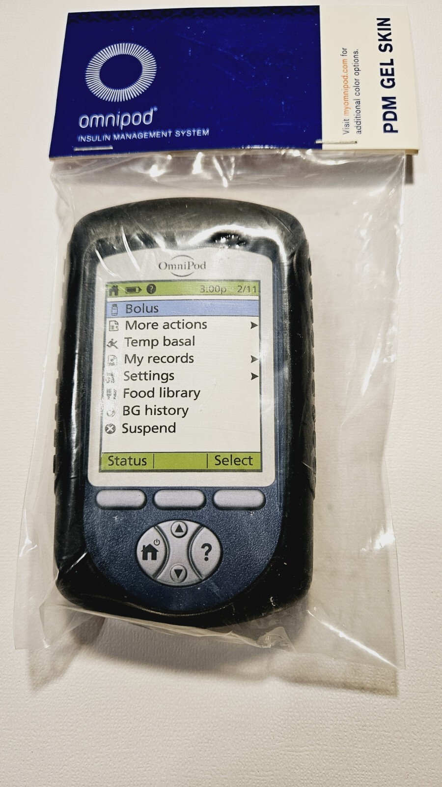 Omni Pod PDM Gel Skin ~Black~ Brand New in Package Diabetics Supplies