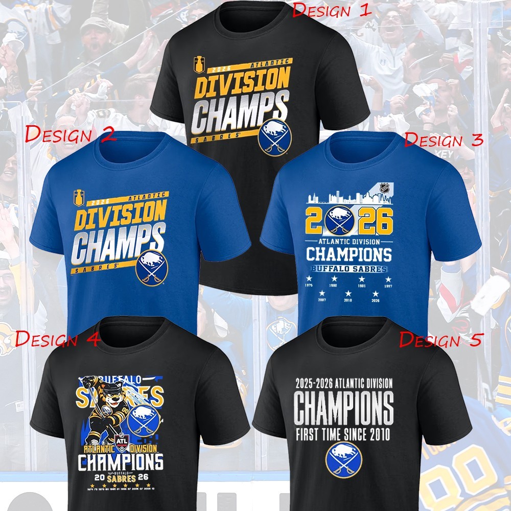 Buffalo Sabres 2026 Atlantic Division Champions Unisex Size S-5XL Gifts For Fans