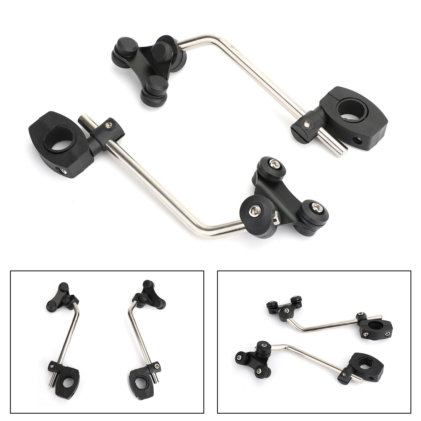 Universal Windscreen Bracket 7/8" 22mm Standard Handlebar Windshield Mount Clamp