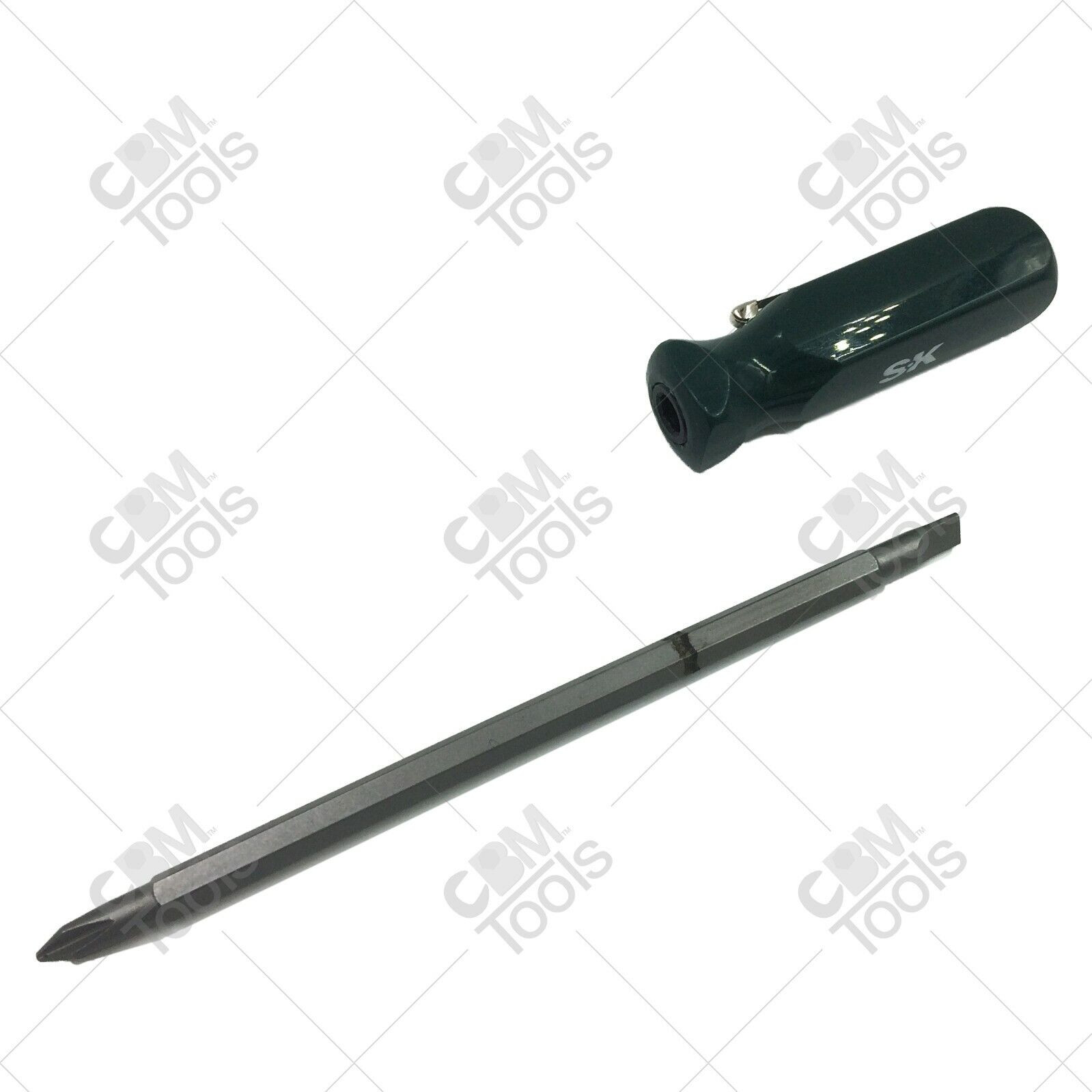 SK Hand Tools 85112 2-in0 Phillips & Flathead SureGrip Pocket Clip Screwdriver